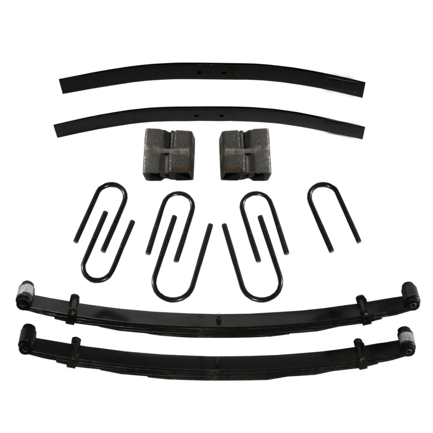 Lift Kit 8 Inch Lift 75-93 Ramcharger 75-81 Trailduster Includes Front Leaf Springs Front/Rear U Bolt Kits Front Bushing Kit Rear Blocks Rear Add-A-Leafs Skyjacker