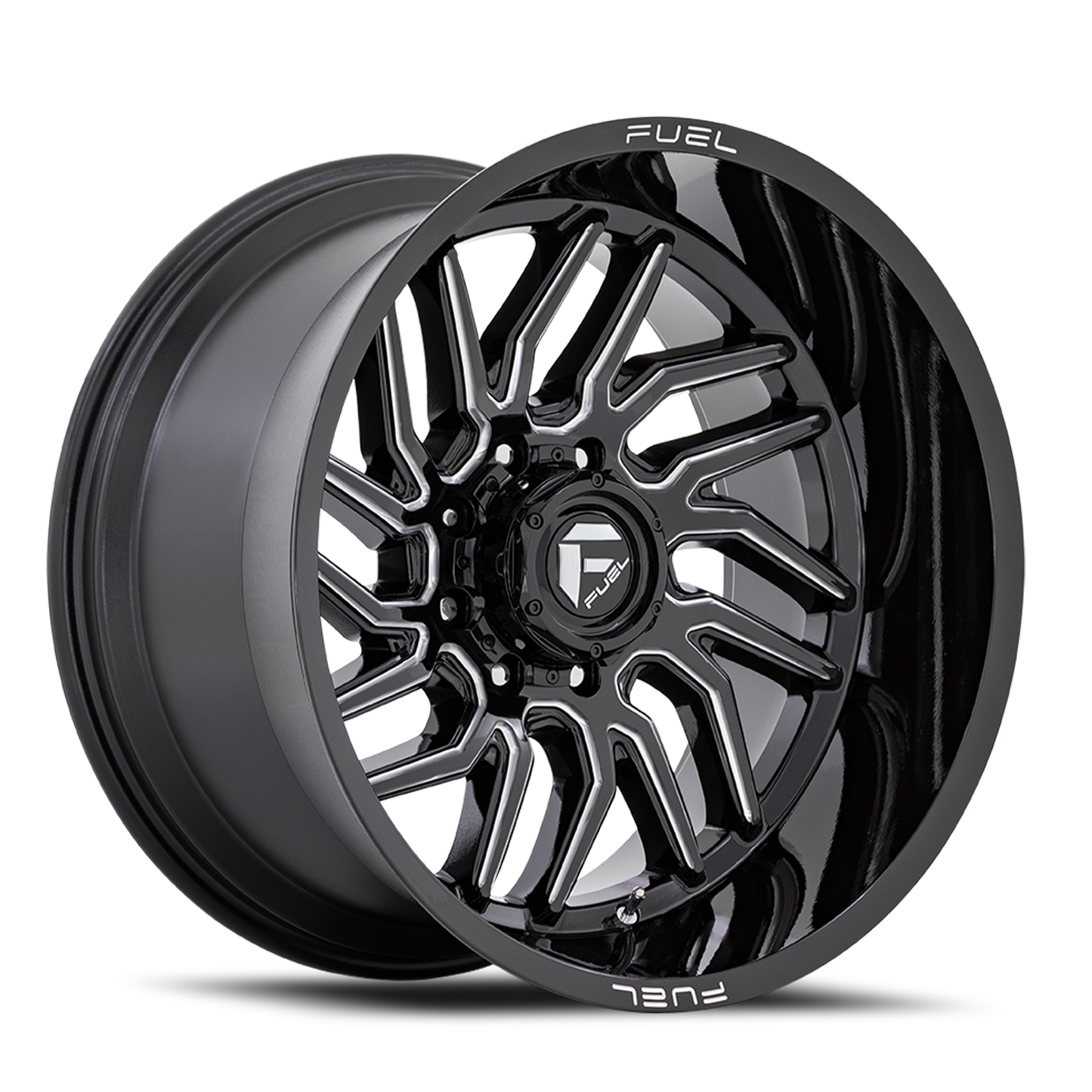 Aluminum 20X10 Hurricane D807 Gloss Black Milled Fuel Off Road Wheels-18