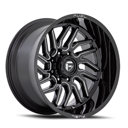 Aluminum 20X10 Hurricane D807 Gloss Black Milled Fuel Off Road Wheels-18
