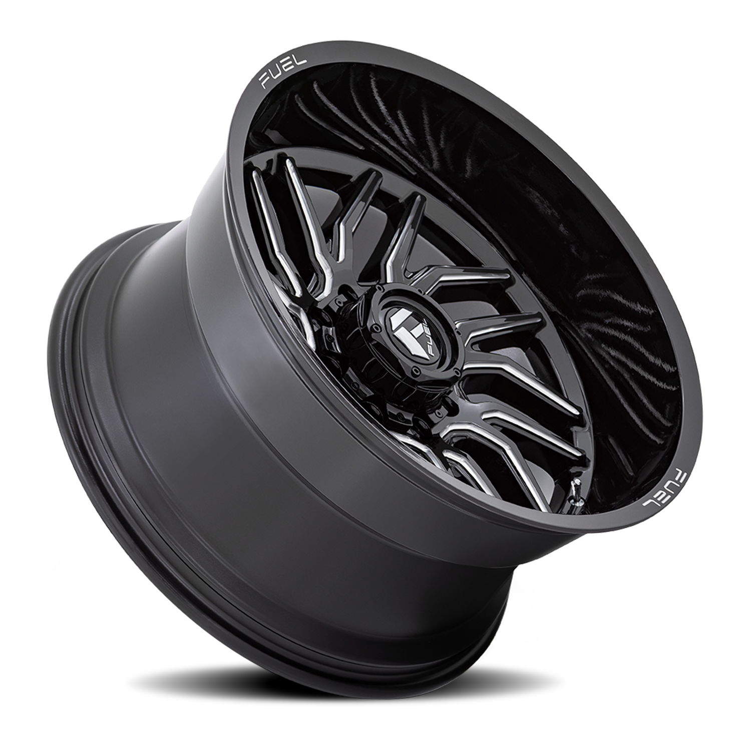 Aluminum 20X10 Hurricane D807 Gloss Black Milled Fuel Off Road Wheels-19