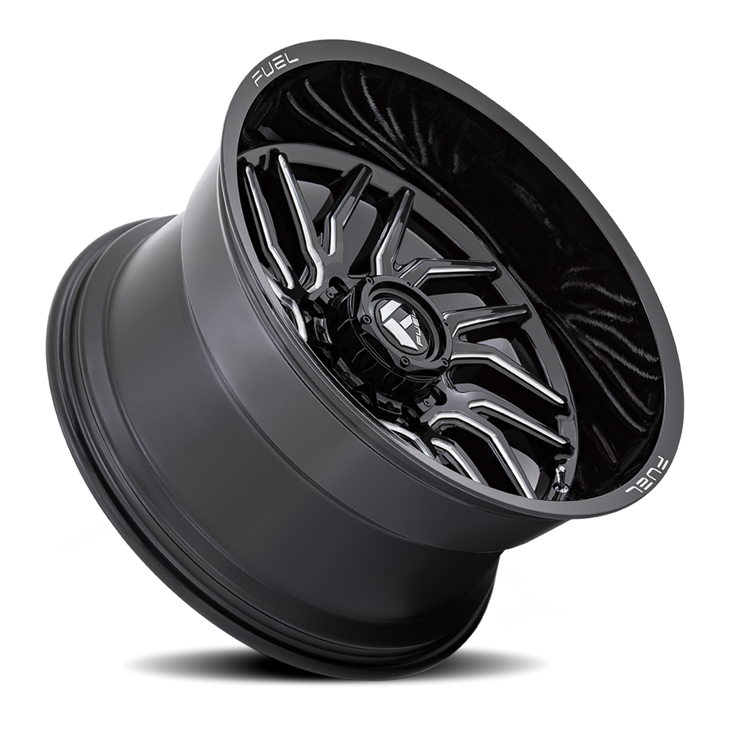 Aluminum 20X10 Hurricane D807 Gloss Black Milled Fuel Off Road Wheels-10