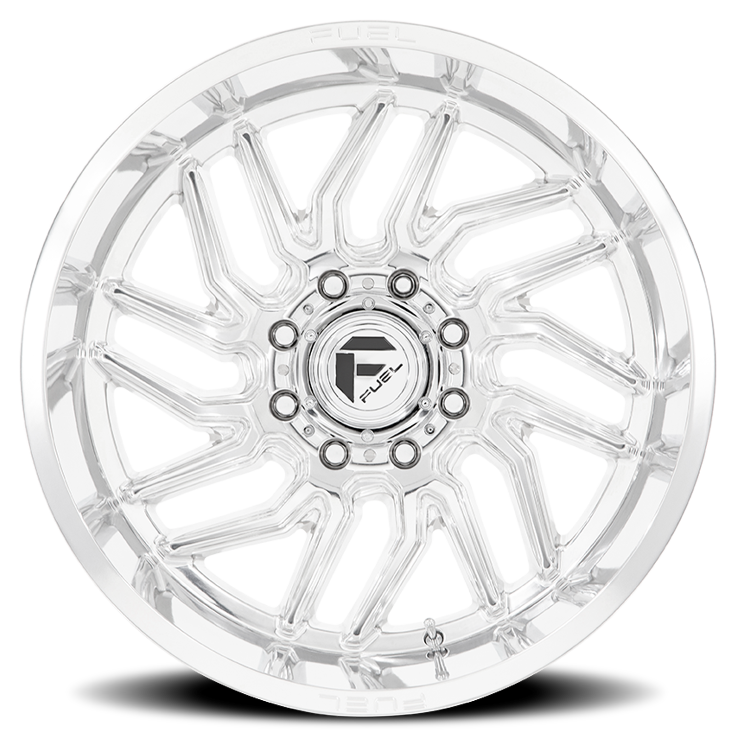 Aluminum 20X10 Hurricane D809 Polished Milled Fuel Off Road Wheels-20