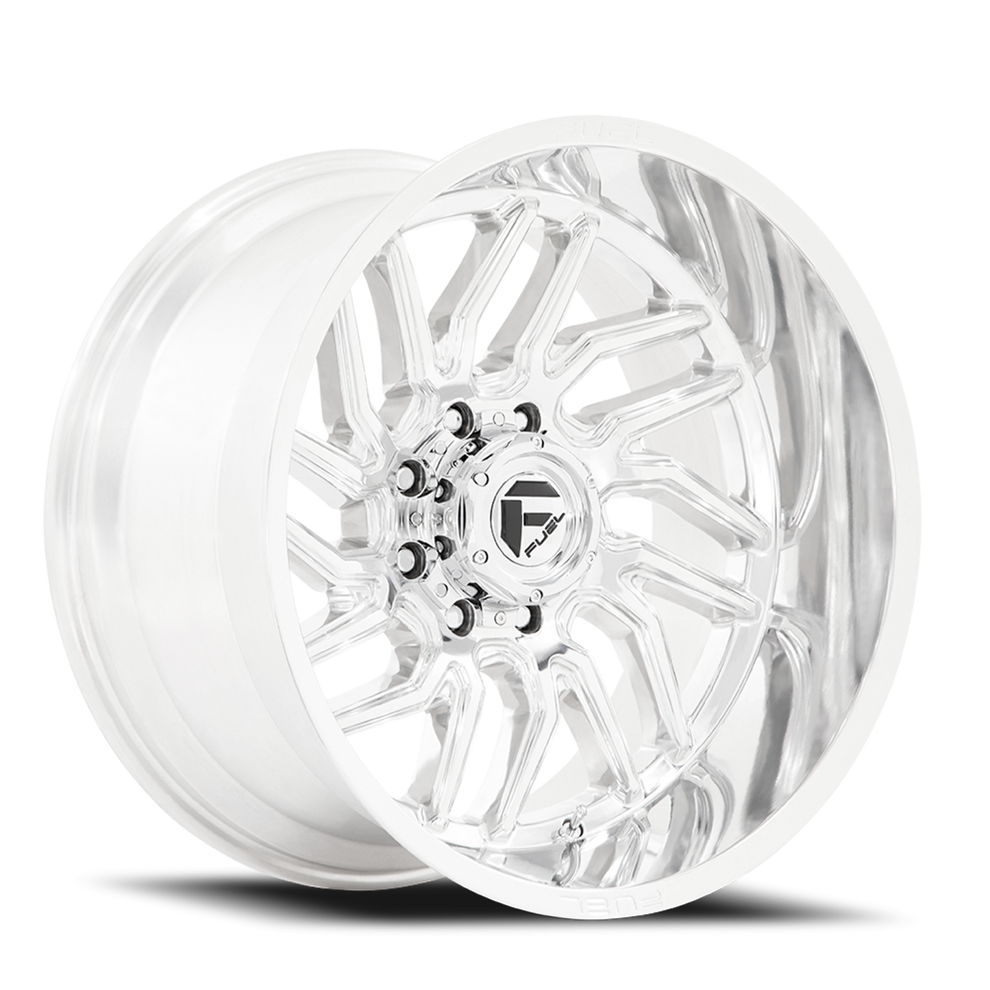 Aluminum 20X10 Hurricane D809 Polished Milled Fuel Off Road Wheels