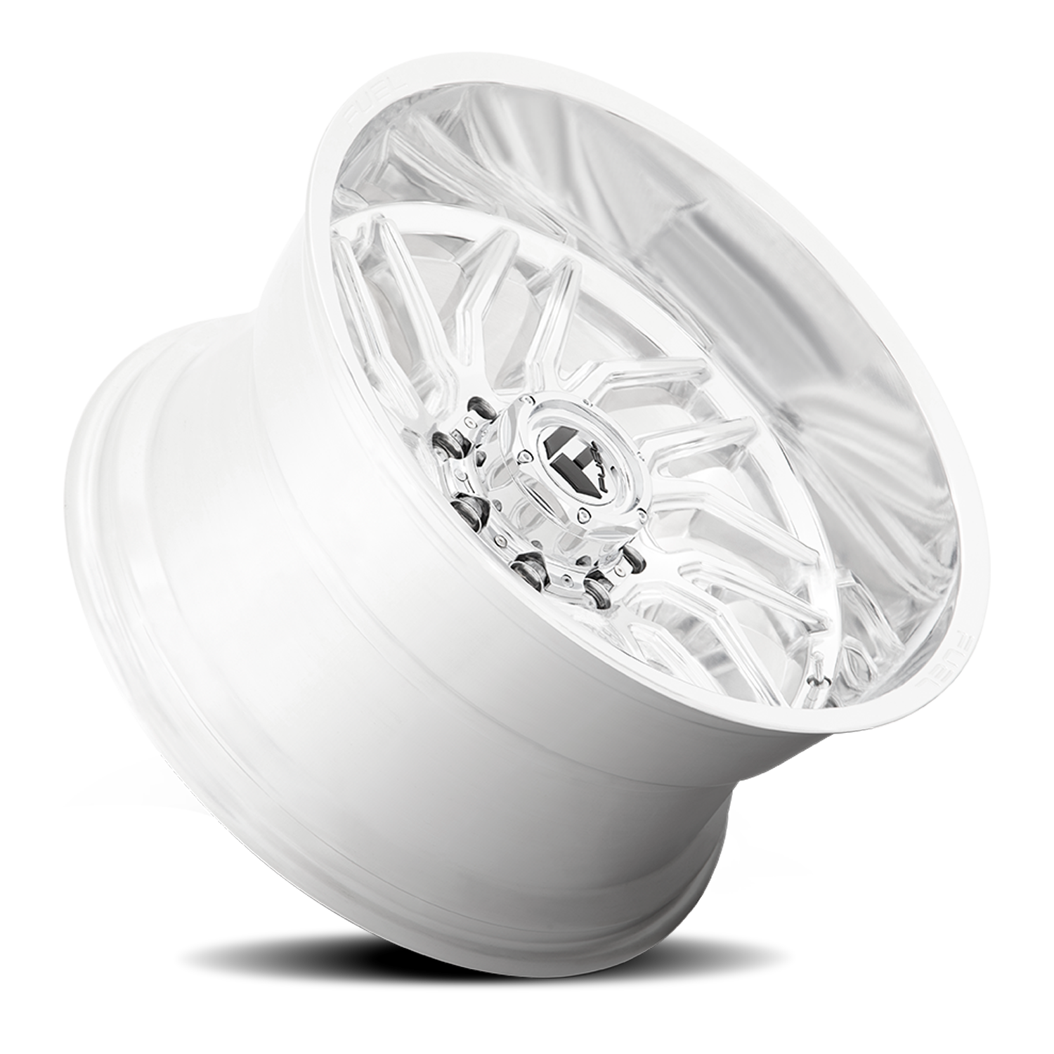 Aluminum 20X10 Hurricane D809 Polished Milled Fuel Off Road Wheels-1