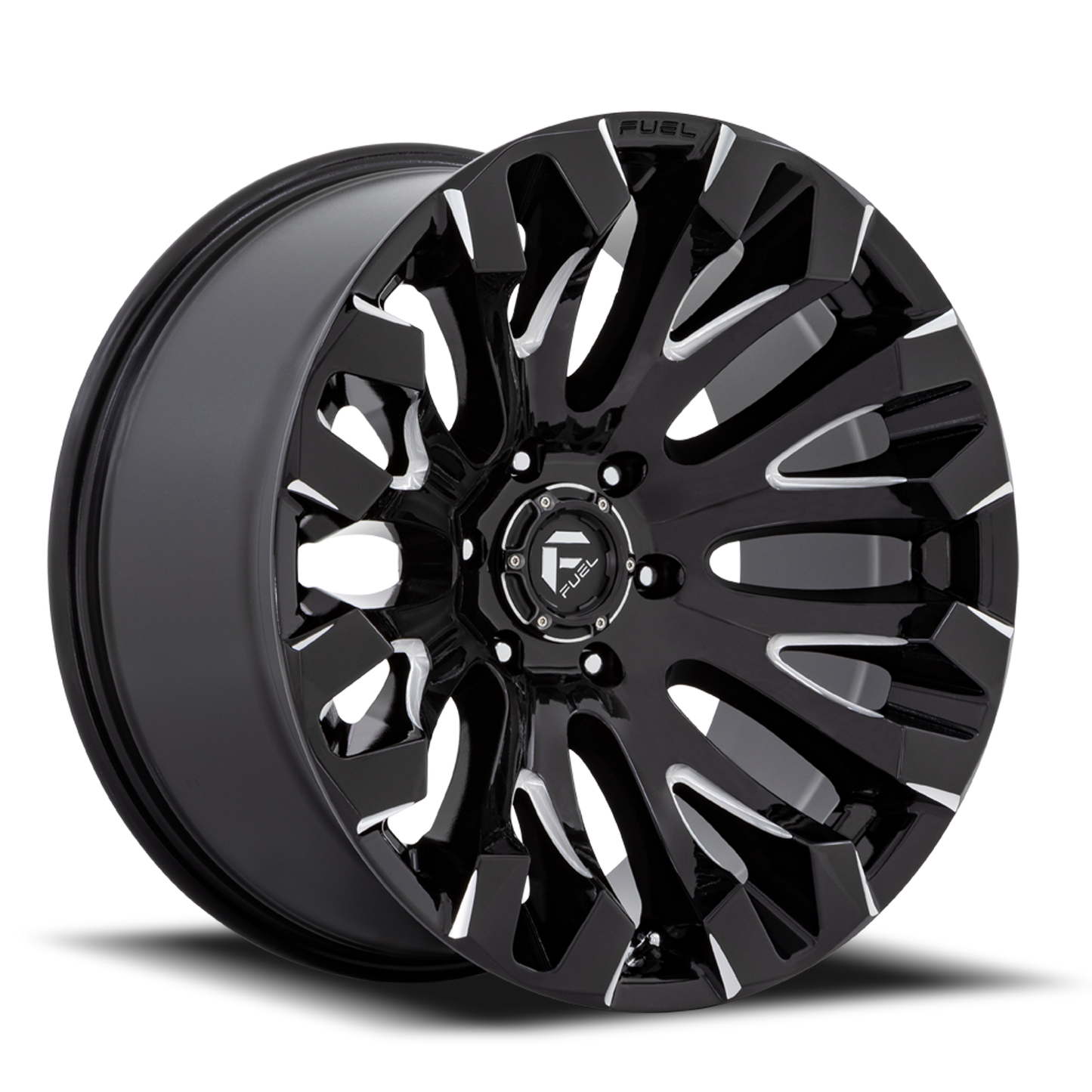 Aluminum 18X9 Quake D828 Gloss Black Milled Fuel Off Road Wheels-18