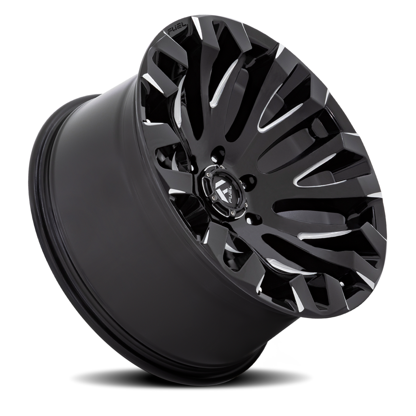 Aluminum 18X9 Quake D828 Gloss Black Milled Fuel Off Road Wheels-19