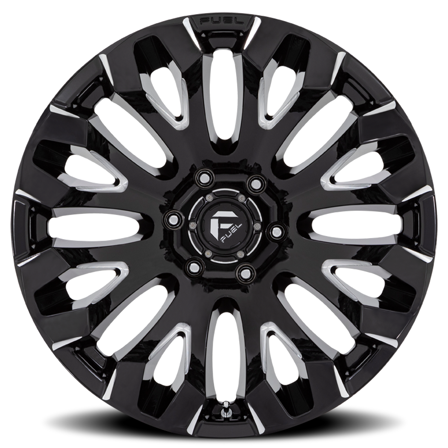 Aluminum 18X9 Quake D828 Gloss Black Milled Fuel Off Road Wheels-20