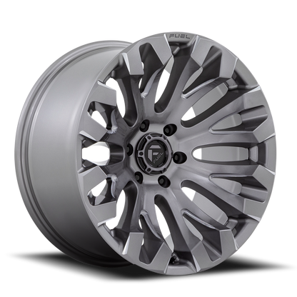 Aluminum 18X9 Quake D830 Platinum Gray Fuel Off Road Wheels-6