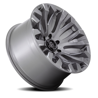 Aluminum 18X9 Quake D830 Platinum Gray Fuel Off Road Wheels-7
