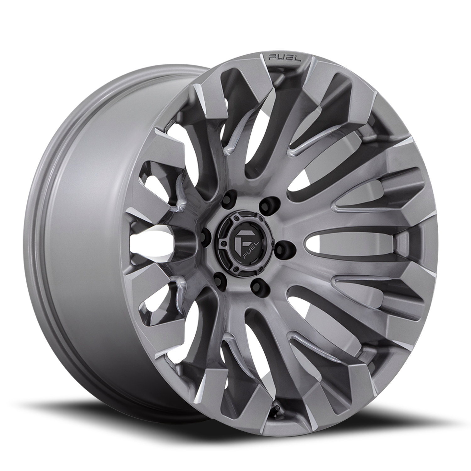 Aluminum 18X9 Quake D830 Platinum Gray Fuel Off Road Wheels