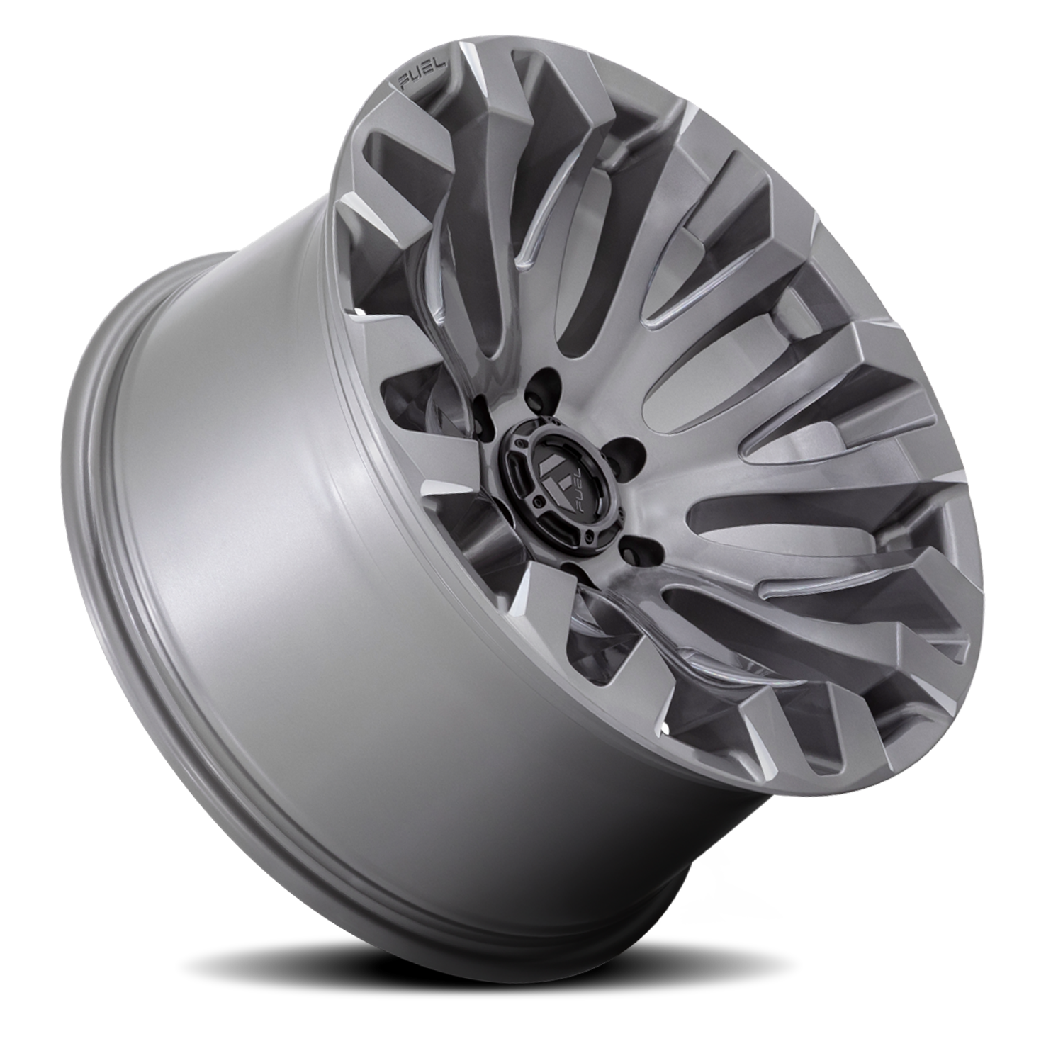 Aluminum 20X9 Quake D830 Platinum Gray Fuel Off Road Wheels-10