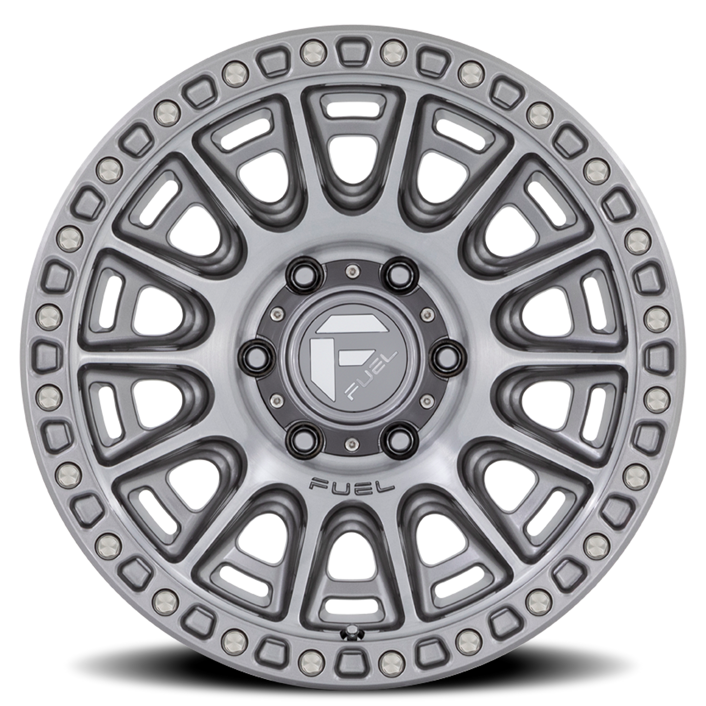 Aluminum 17X8.5 Cycle D833 Platinum Gray Fuel Off Road Wheels-17