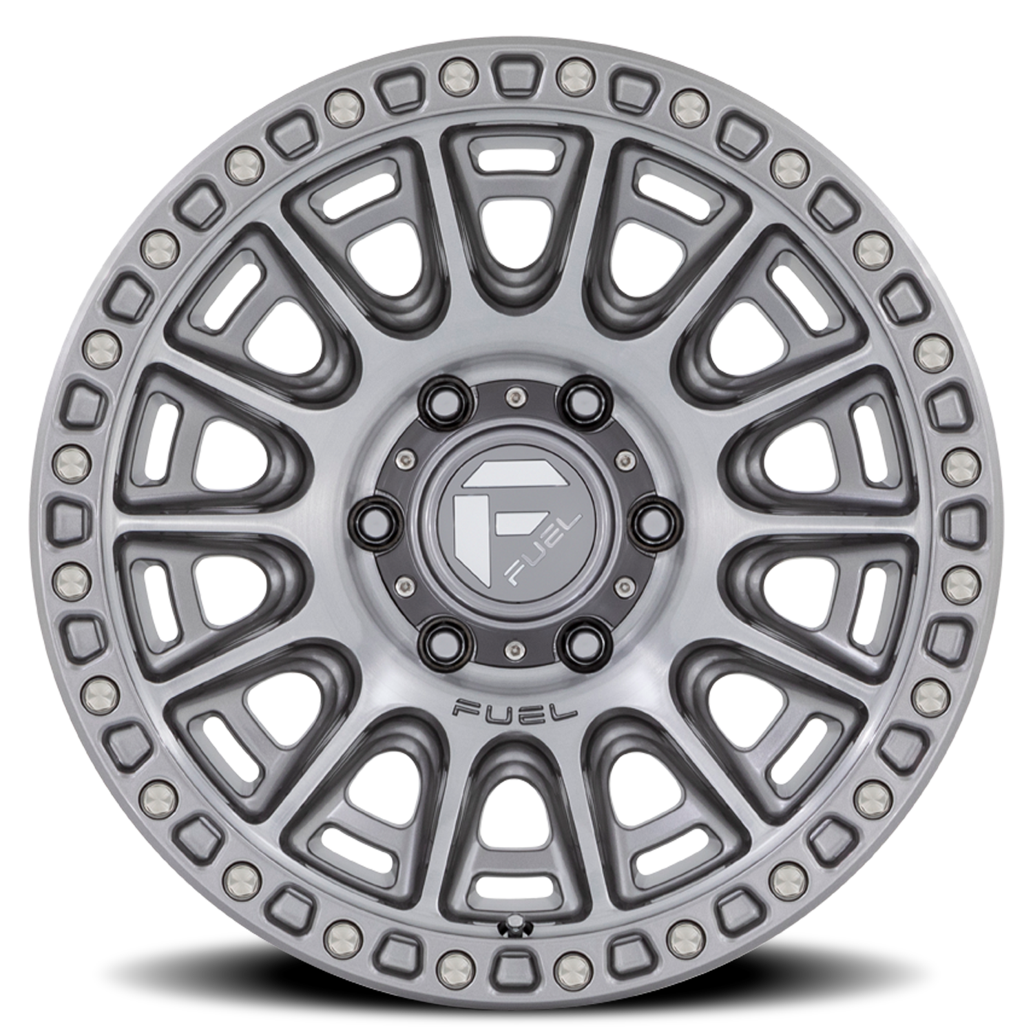 Aluminum 17X8.5 Cycle D833 Platinum Gray Fuel Off Road Wheels-17