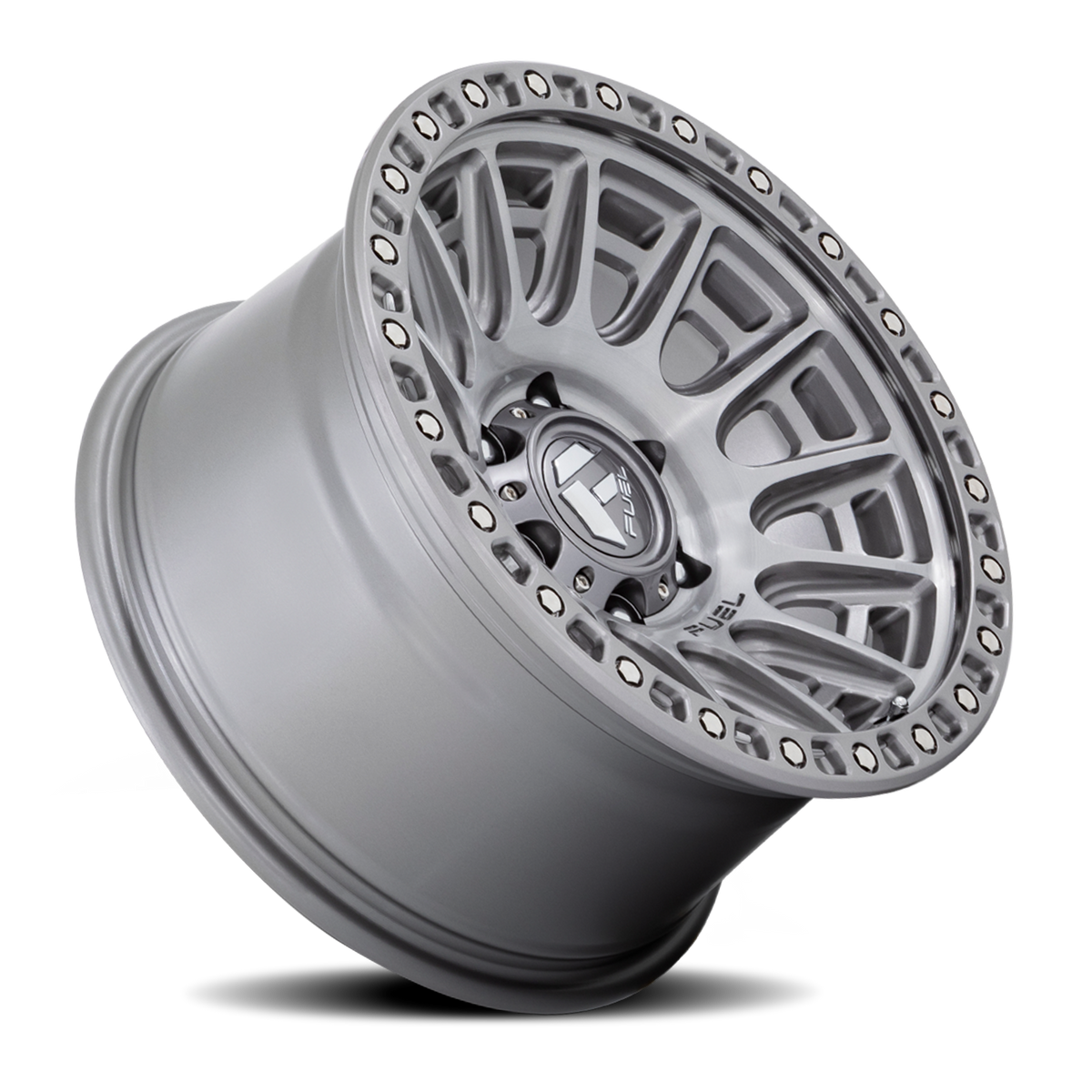 Aluminum 17X8.5 Cycle D833 Platinum Gray Fuel Off Road Wheels-10