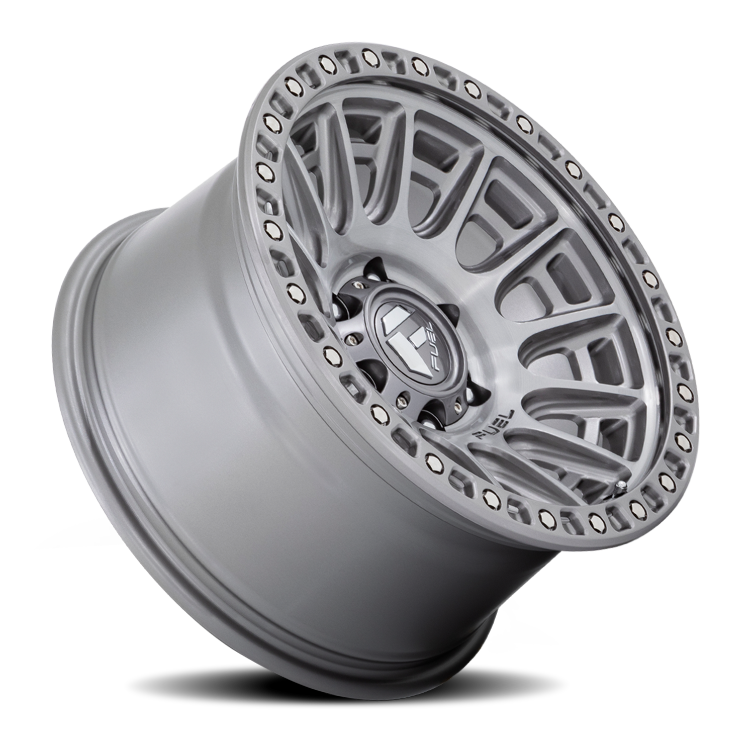 Aluminum 17X8.5 Cycle D833 Platinum Gray Fuel Off Road Wheels-4