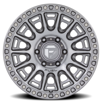 Aluminum 17X8.5 Cycle D833 Platinum Gray Fuel Off Road Wheels-5