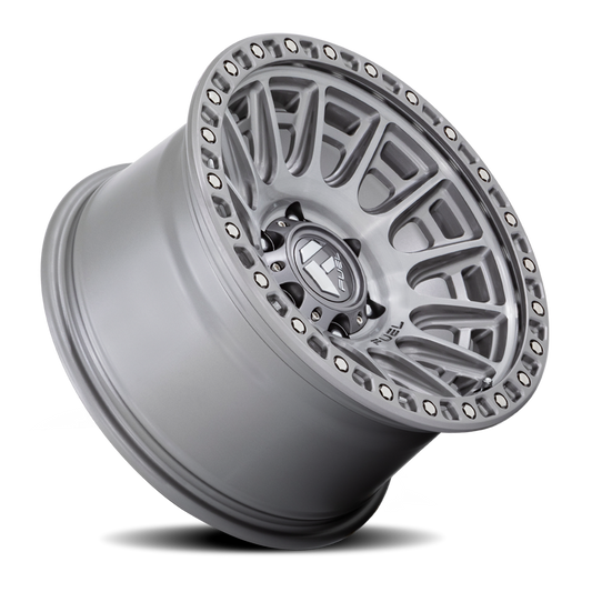 Aluminum 17X9 Cycle D833 Platinum Gray Fuel Off Road Wheels-1