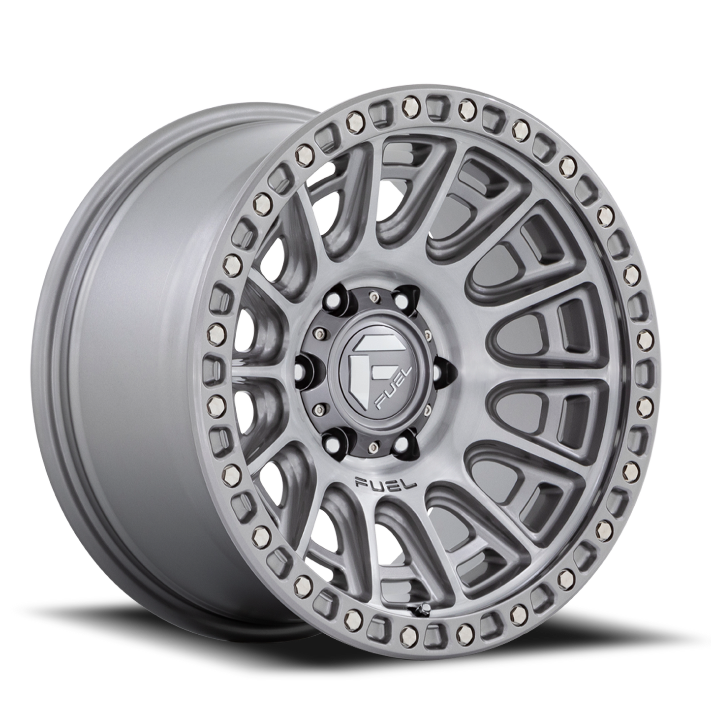 Aluminum 20X9 Cycle D833 Platinum Gray Fuel Off Road Wheels-6