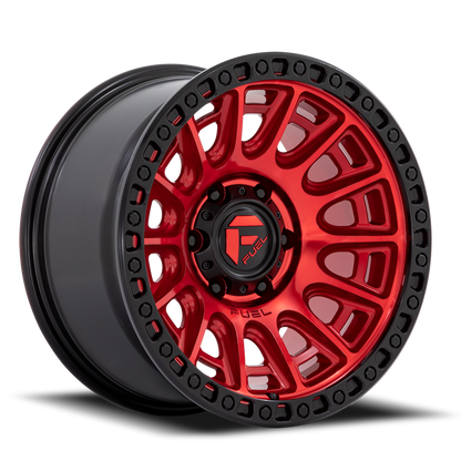 Aluminum 17X8.5 Cycle D834 Candy Red/Black Ring Fuel Off Road Wheels-15