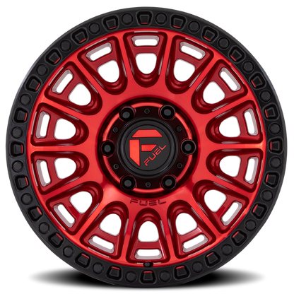 Aluminum 17X8.5 Cycle D834 Candy Red/Black Ring Fuel Off Road Wheels-8