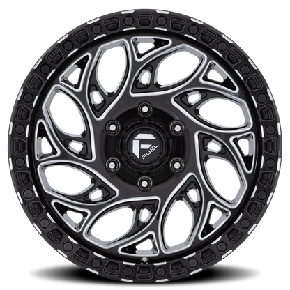 Aluminum 15X10 Runner OR D840 Gloss Black Milled Fuel Off Road Wheels-8