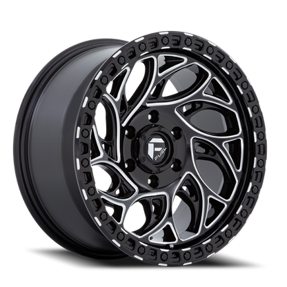 Aluminum 15X10 Runner OR D840 Gloss Black Milled Fuel Off Road Wheels