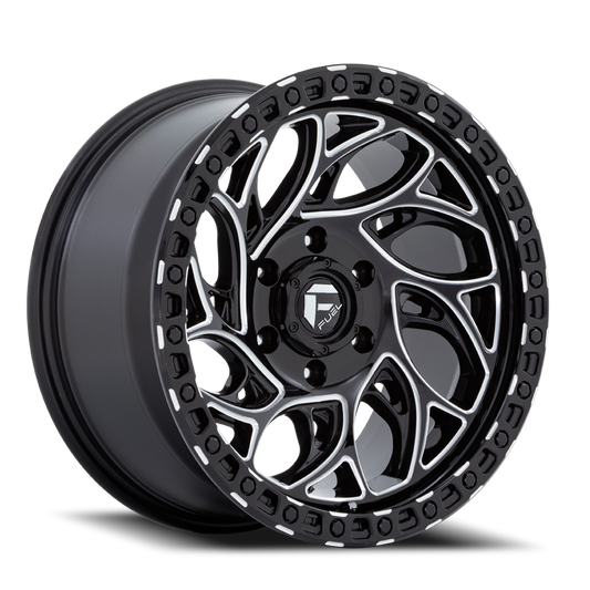Aluminum 15X8 Runner OR D840 Gloss Black Milled Fuel Off Road Wheels