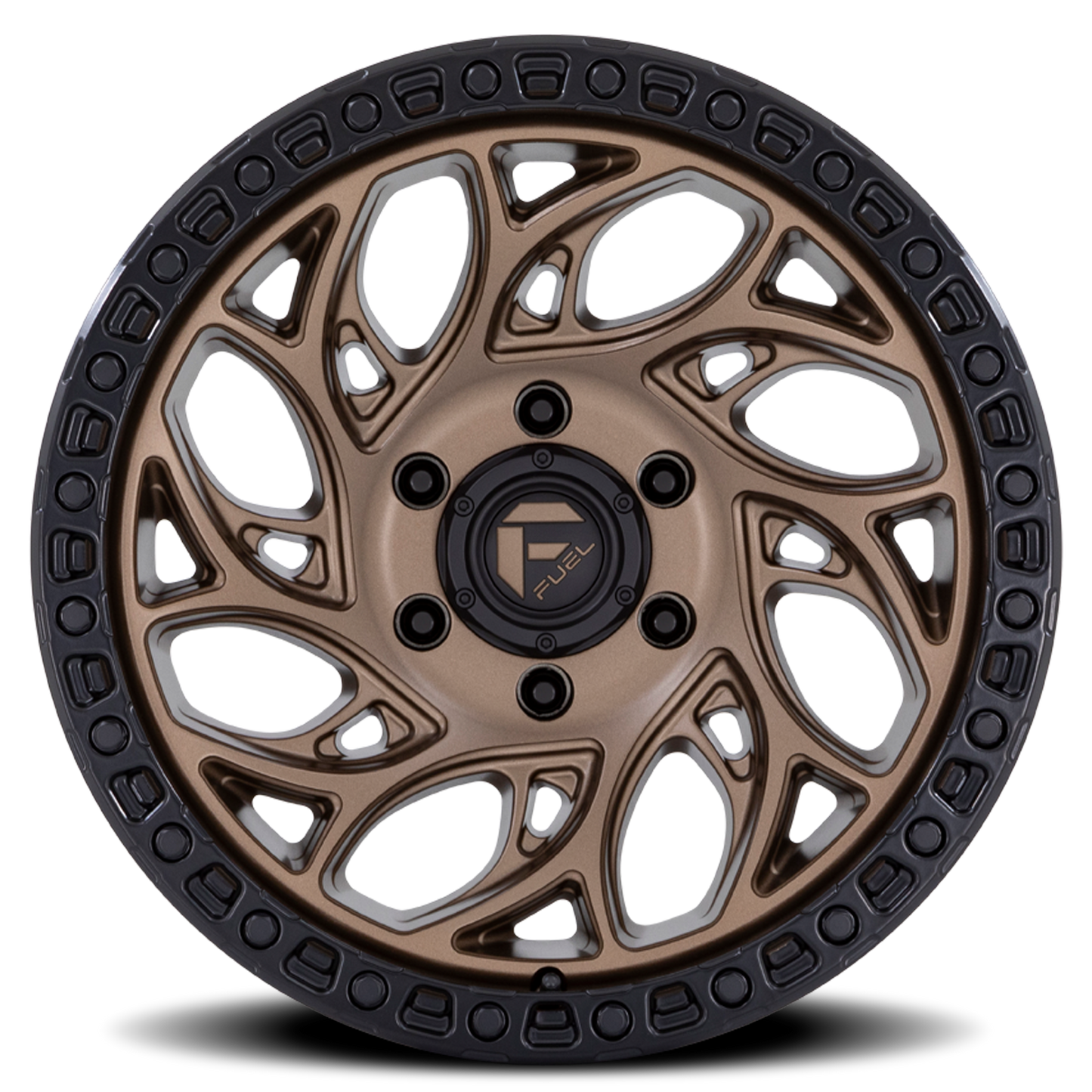 Aluminum 20X9 Runner OR D841 Bronze/Black Ring Fuel Off Road Wheels-20