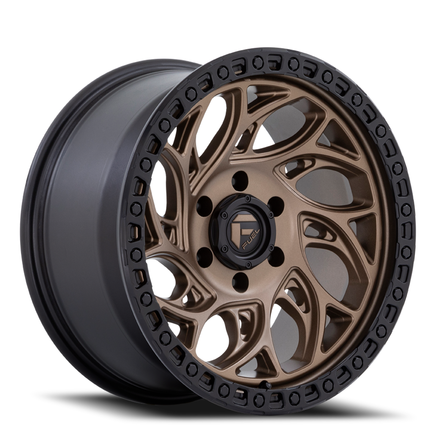Aluminum 20X9 Runner OR D841 Bronze/Black Ring Fuel Off Road Wheels
