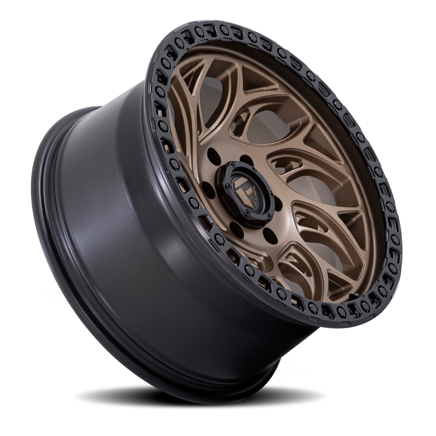 Aluminum 20X9 Runner OR D841 Bronze/Black Ring Fuel Off Road Wheels-1