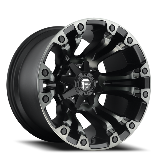 Aluminum 17X9 Vapor D851 Matte Black Gray Tint Fuel Off Road Wheels