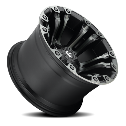 Aluminum 17X9 Vapor D851 Matte Black Gray Tint Fuel Off Road Wheels-7