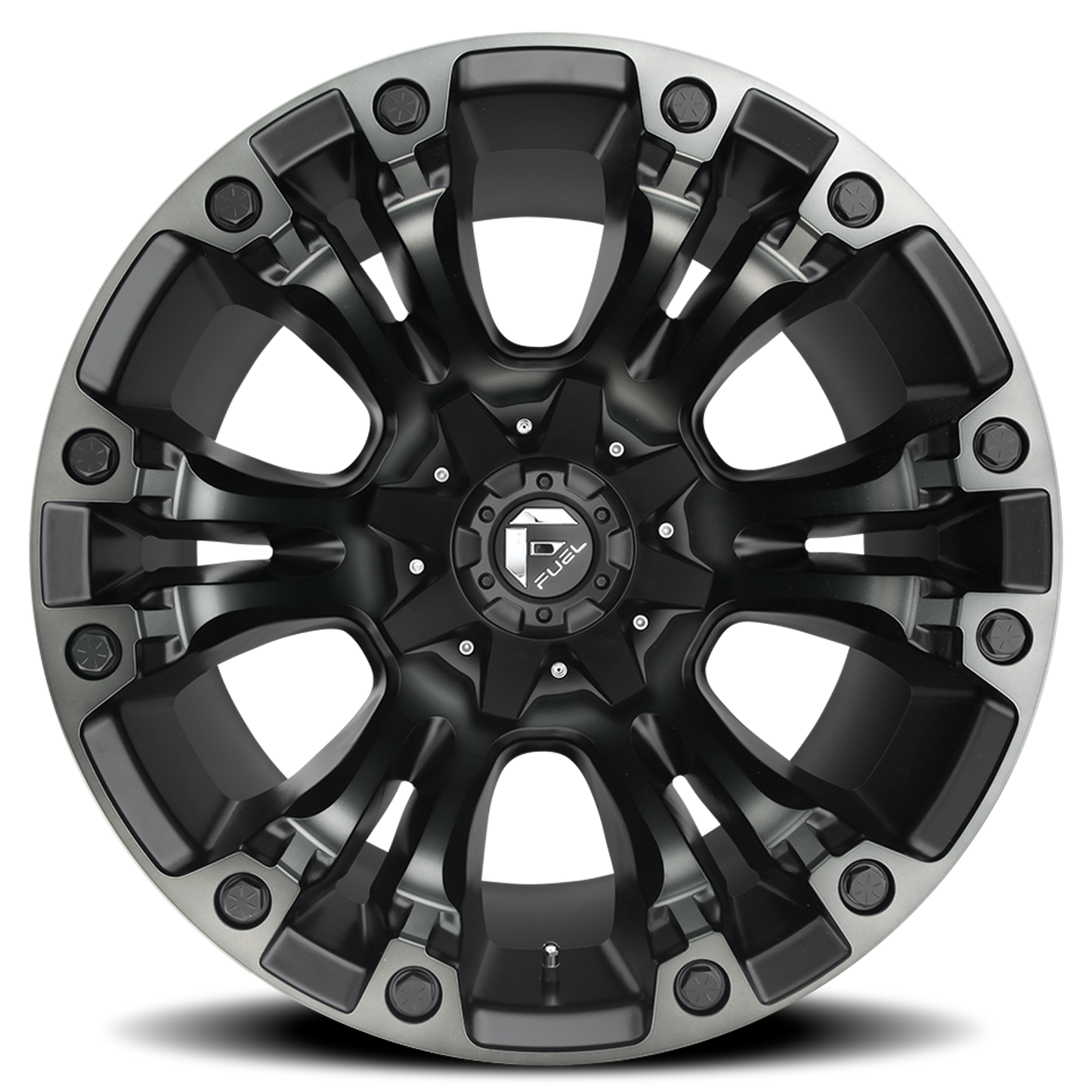 Aluminum 17X9 Vapor D851 Matte Black Gray Tint Fuel Off Road Wheels-8