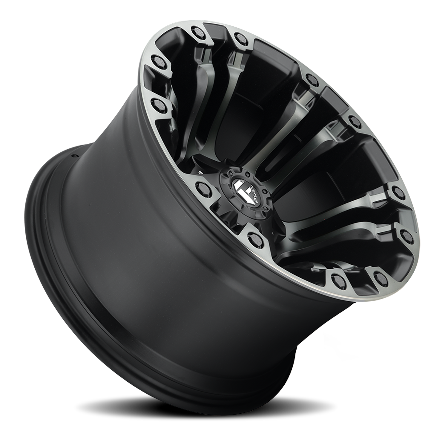 Aluminum 17X9 Vapor D851 Matte Black Gray Tint Fuel Off Road Wheels-4