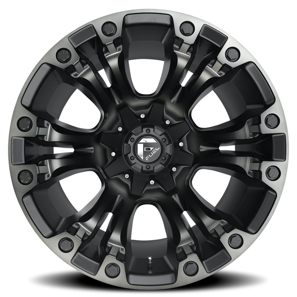 Aluminum 20X9 Vapor D851 Matte Black Gray Tint Fuel Off Road Wheels-29