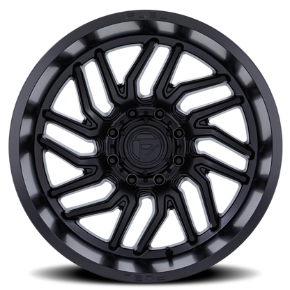 Aluminum 20X10 Hurricane D864 Blackout Fuel Off Road Wheels-14