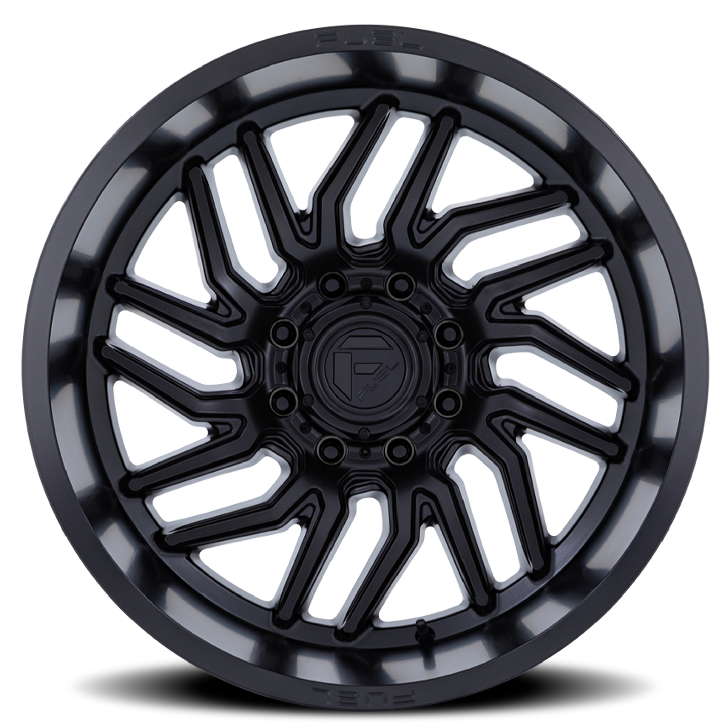 Aluminum 20X10 Hurricane D864 Blackout Fuel Off Road Wheels-5