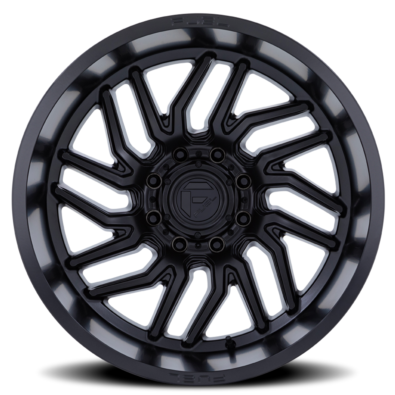 Aluminum 20X10 Hurricane D864 Blackout Fuel Off Road Wheels-2