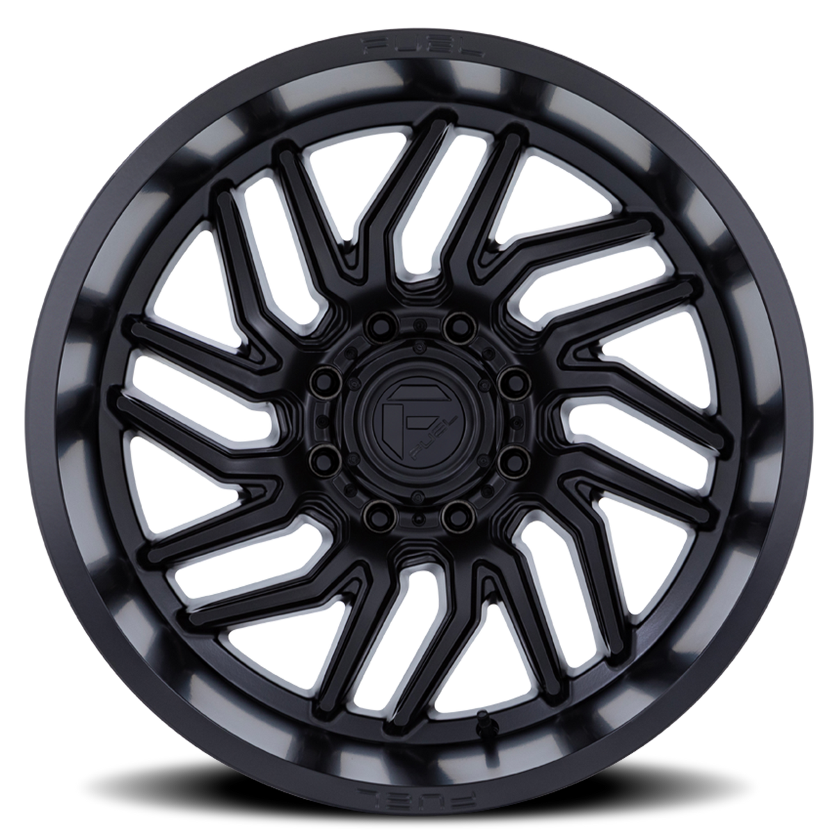 Aluminum 22X12 Hurricane D864 Blackout Fuel Off Road Wheels-14
