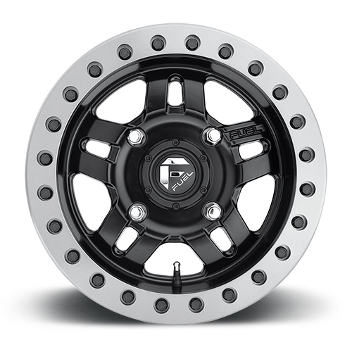 Aluminum 14X7 Anza UTV D917 Matte Black Beadlock Fuel Off Road Wheels-5