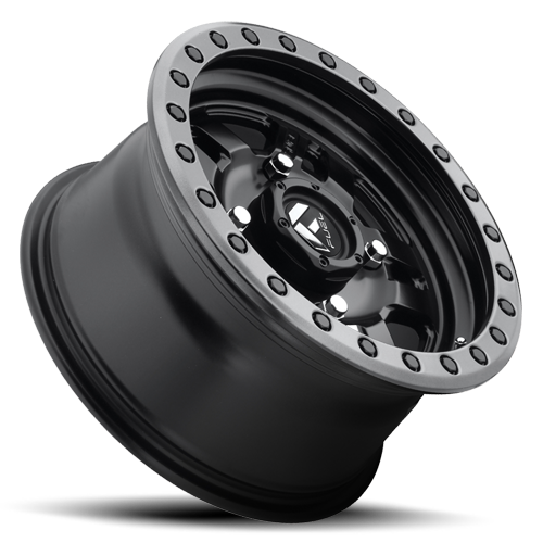Aluminum 14X7 Anza UTV D917 Matte Black Beadlock Fuel Off Road Wheels-1