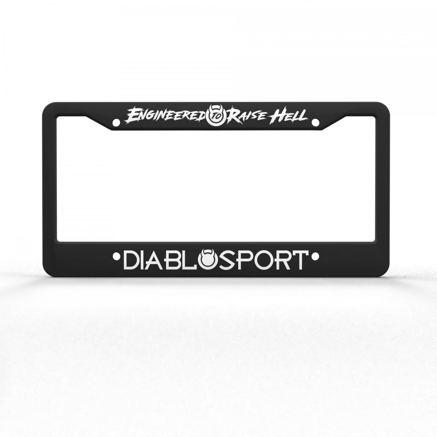 Diablo Sport License Plate Frame Durable plastic license plate frame black DiabloSport-1