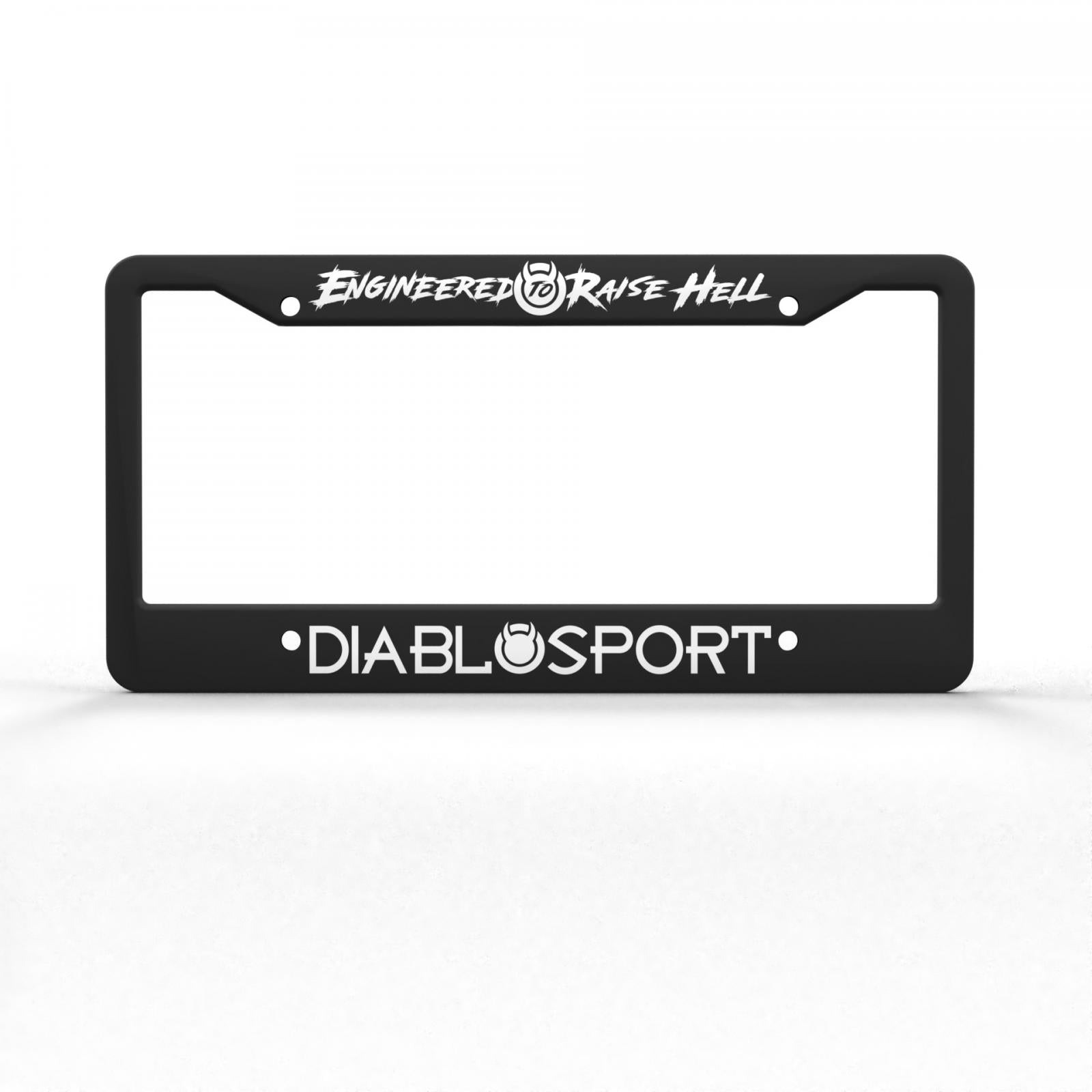 Diablo Sport License Plate Frame Durable plastic license plate frame black DiabloSport-1