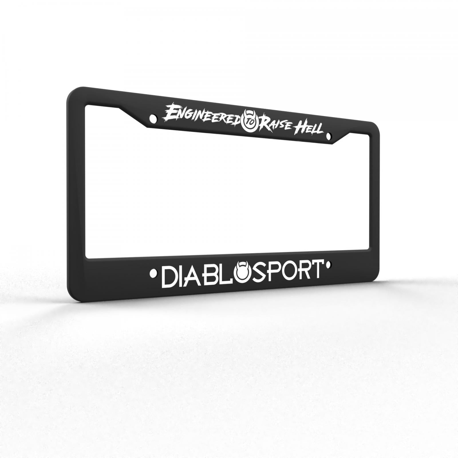 Diablo Sport License Plate Frame Durable plastic license plate frame black DiabloSport-2