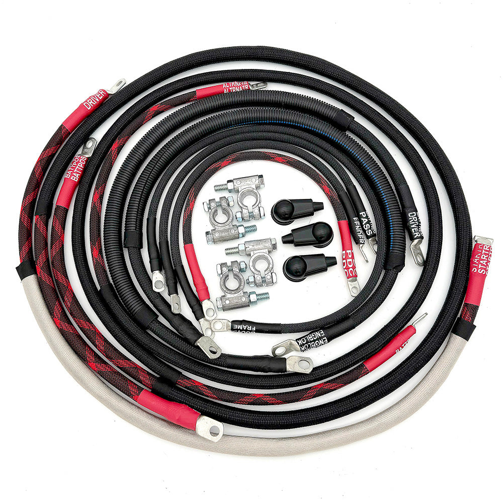 Dodge Cummins Diesel 2nd Gen (94-02) 2/0GA w/Black Red/Spyder Wrap Big7Kits