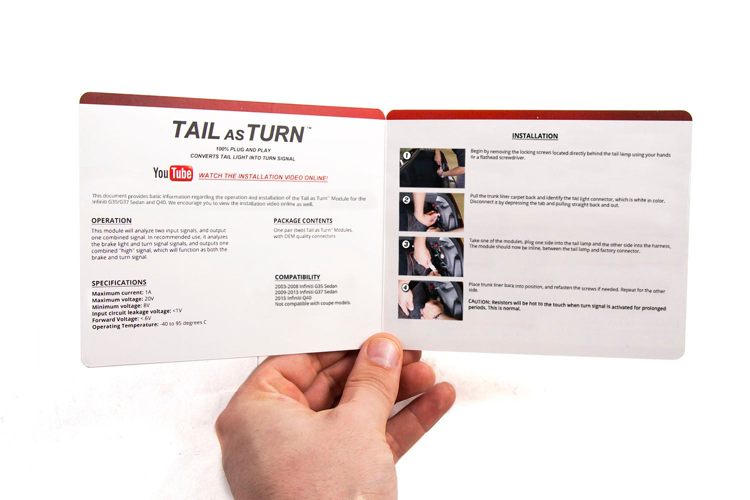 Diode Dynamics Infiniti G35/G37 Sedan/Q40 Tail as Turn Module (pair) Diode Dynamics