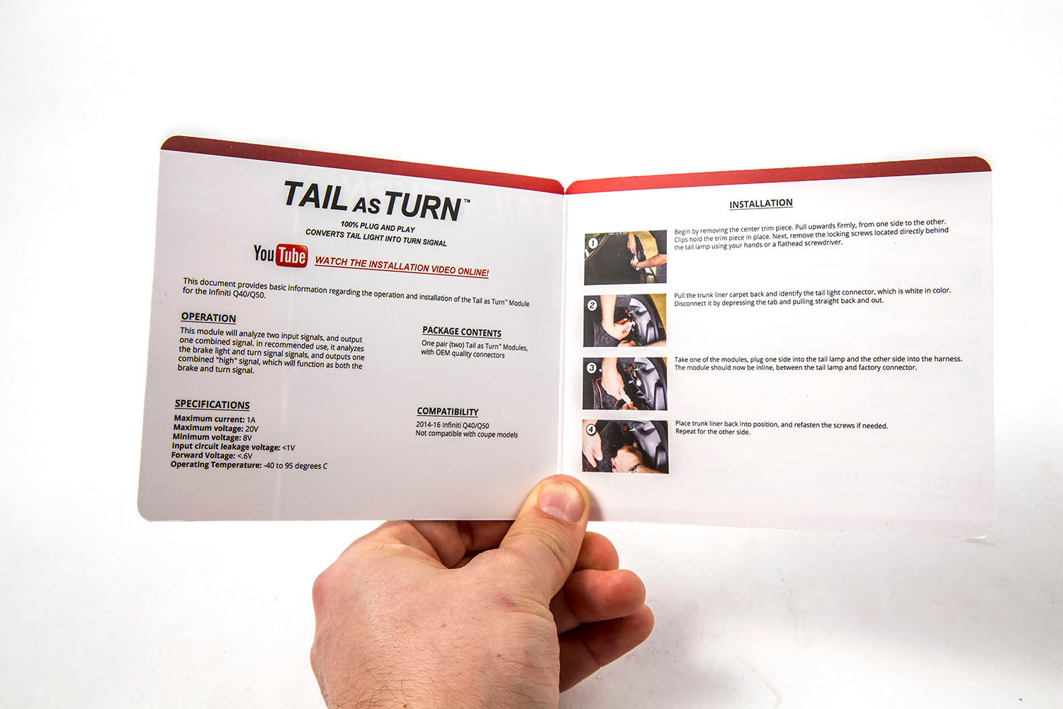 2014-2017 Infiniti Q50 Tail as Turn Module (USDM) (pair) Diode Dynamics-4