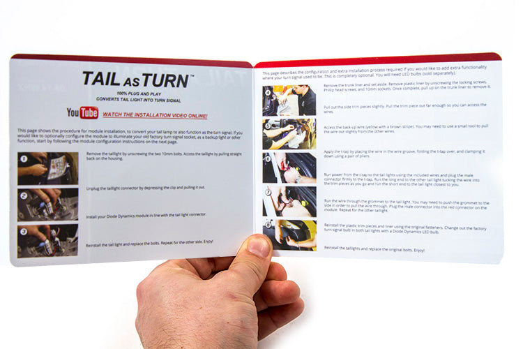 2008-2014 Subaru WRX/STi Hatchback Tail as Turn +Backup Module (USDM) Stage 1 Diode Dynamics-3