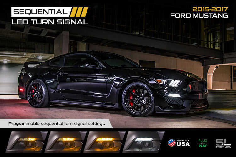 Diode Dynamics Sequential LED Turn Signals for 2015-2017 Ford Mustang Smoked Diode Dynamics