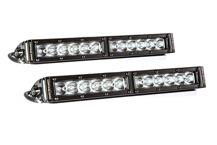 12 Inch LED Light Bar Single Row Straight Clear Driving Pair Stage Series Diode Dynamics-1